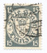 WMG 189 bw ciemnoszary kasowany Herb Gdańska w owalu