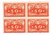 U06 ZL 11½ w czwórce czyste** Znaczki urzędowe