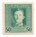OA65 d ZL 12½:12¾ czysty* wydanie obiegowe portret cesarza Karola
