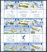 Alderney Mi.0083-88 paski rozdzielone międzypolem czyste**