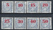 Liechtenstein portomarken 21-28 czyste**