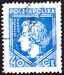 0225 d niebieski kasowany