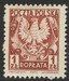 D134 b papier średni guma bezbarwna ząbkowanie 12:12½ czysty**