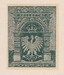 089 Projekt konkursowy barwa zielona- Bronisław Kopczyński Polskie Marki Pocztowe 1918 rok