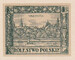 066 Projekt konkursowy barwa zielona- Adam Knauf Polskie Marki Pocztowe 1918 rok